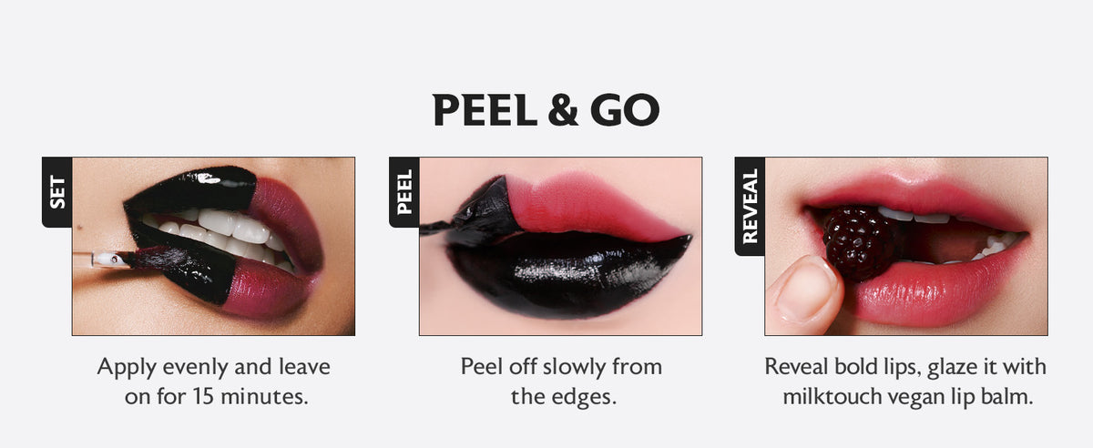Black peel off Lip Tattoo